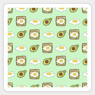 Avocado Toast Patterns Sticker